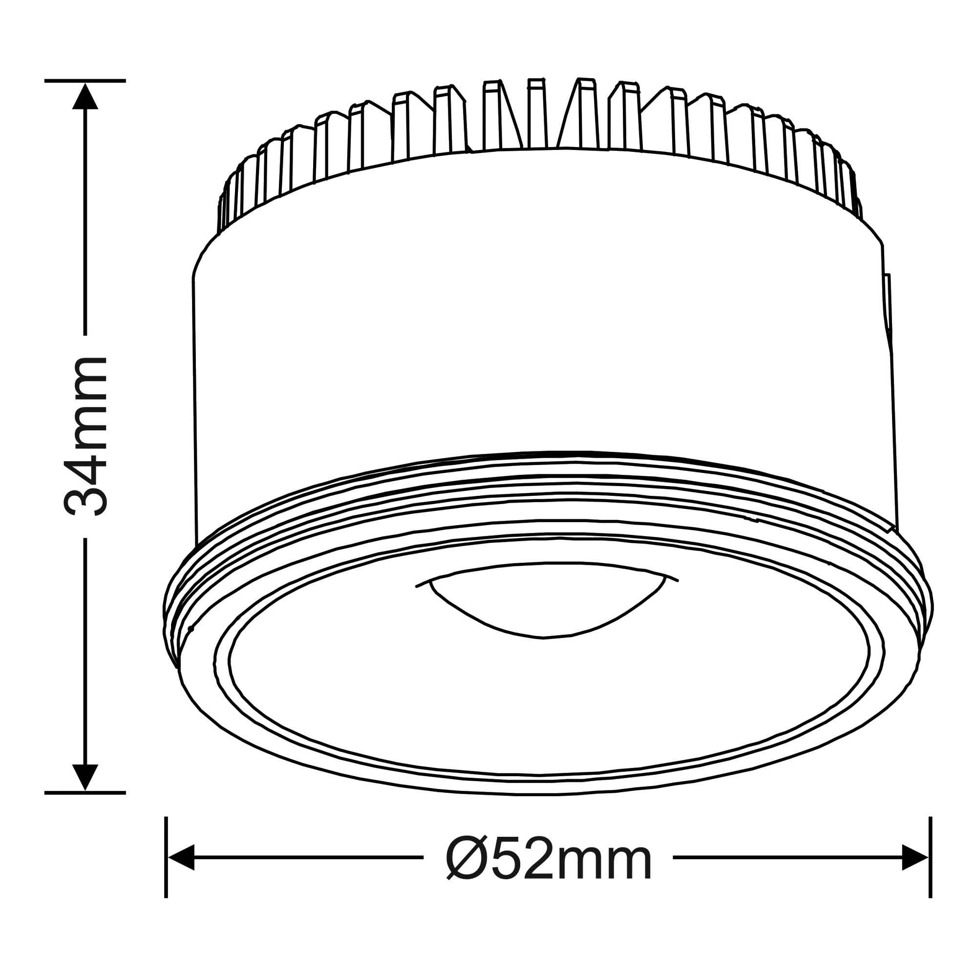 DX200352  Bania 8, 8W, 180mA 36VDC, Light Engine, 60° Anti-Glare Optical Lens,4000K, CRI=90, IP65, 5yrs Warranty